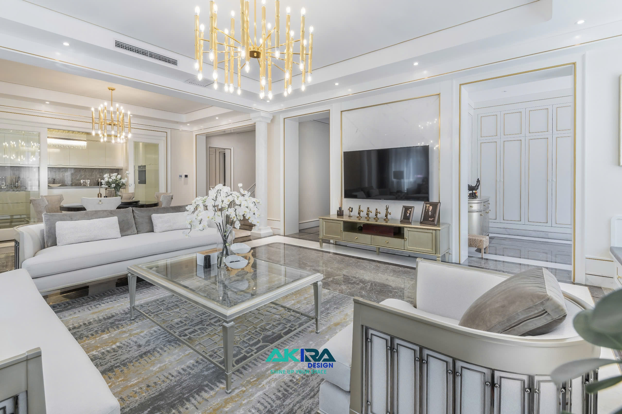 Dự Án Thiết Kế Nội Thất Biệt Thự Tân Cổ Điển Tại Đảo Ecopark