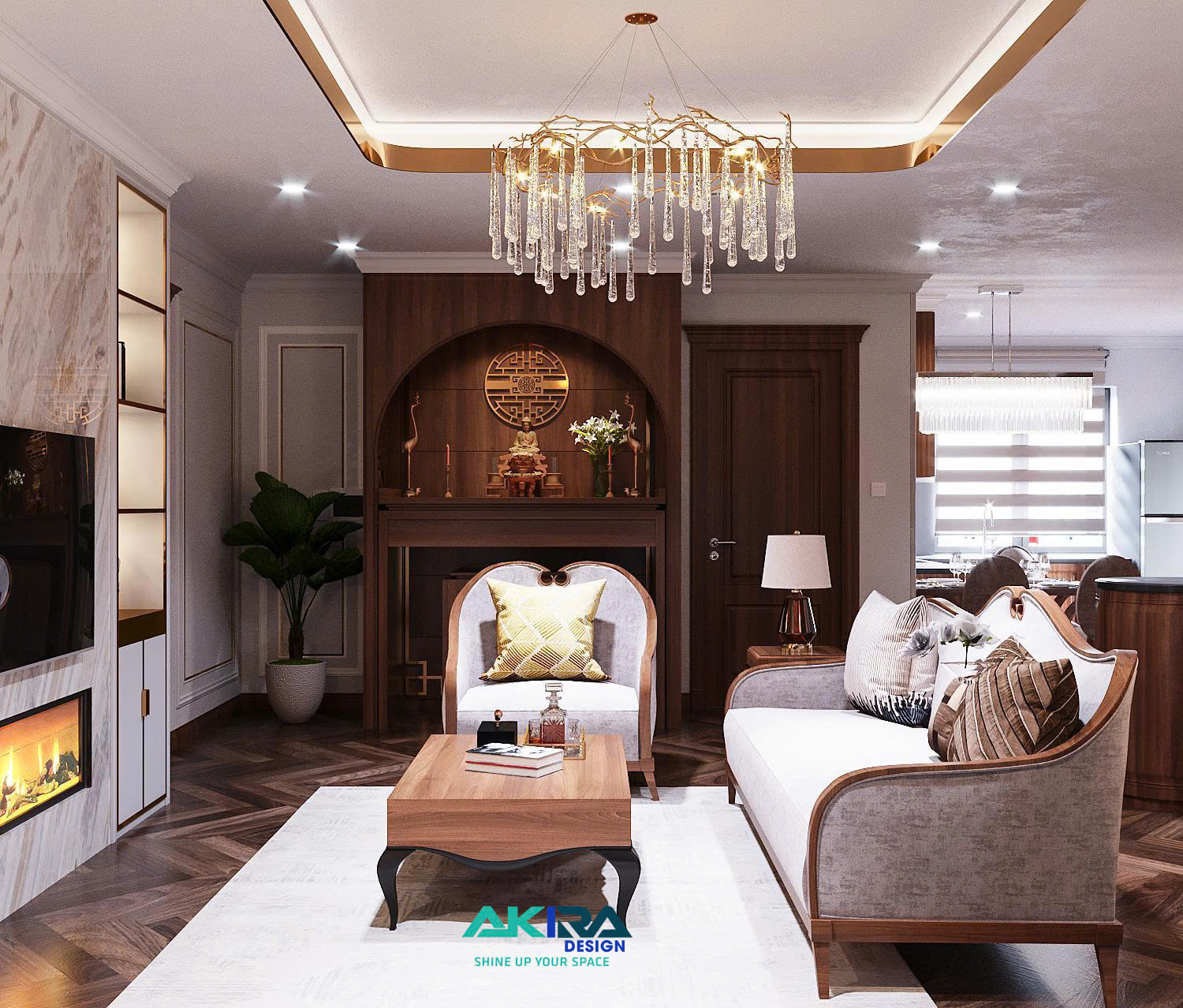 Thiết Kế Nội Thất Chung Cư Vimeco 80m2 - Không Gian Sống Đẳng Cấp và Ấm Cúng